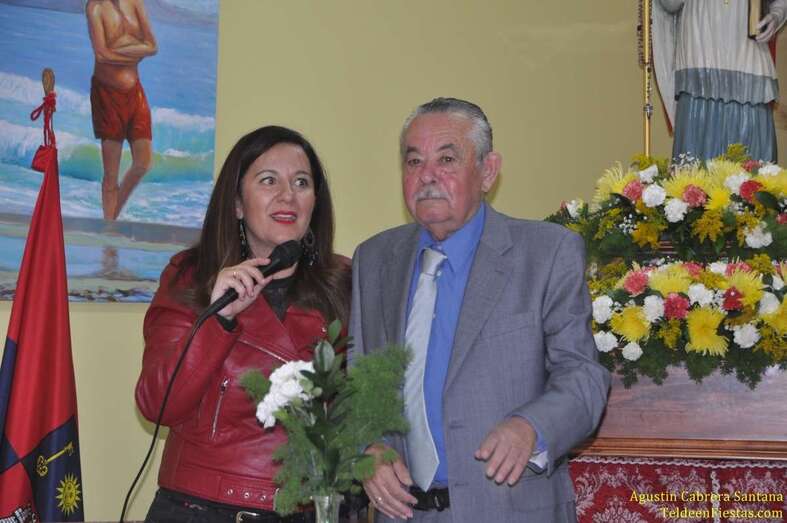 Momento de la lectura del pregón a cargo de Juan Perera (Foto TF)